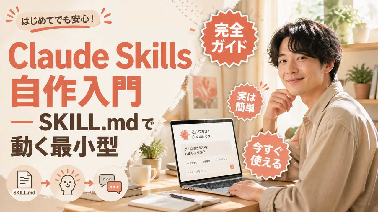 Claude Skills 自作入門 — SKILL.md で動く最小型