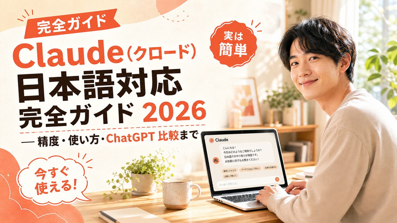 Claude（クロード）日本語対応完全ガイド 2026 — 精度・使い方・ChatGPT 比較まで