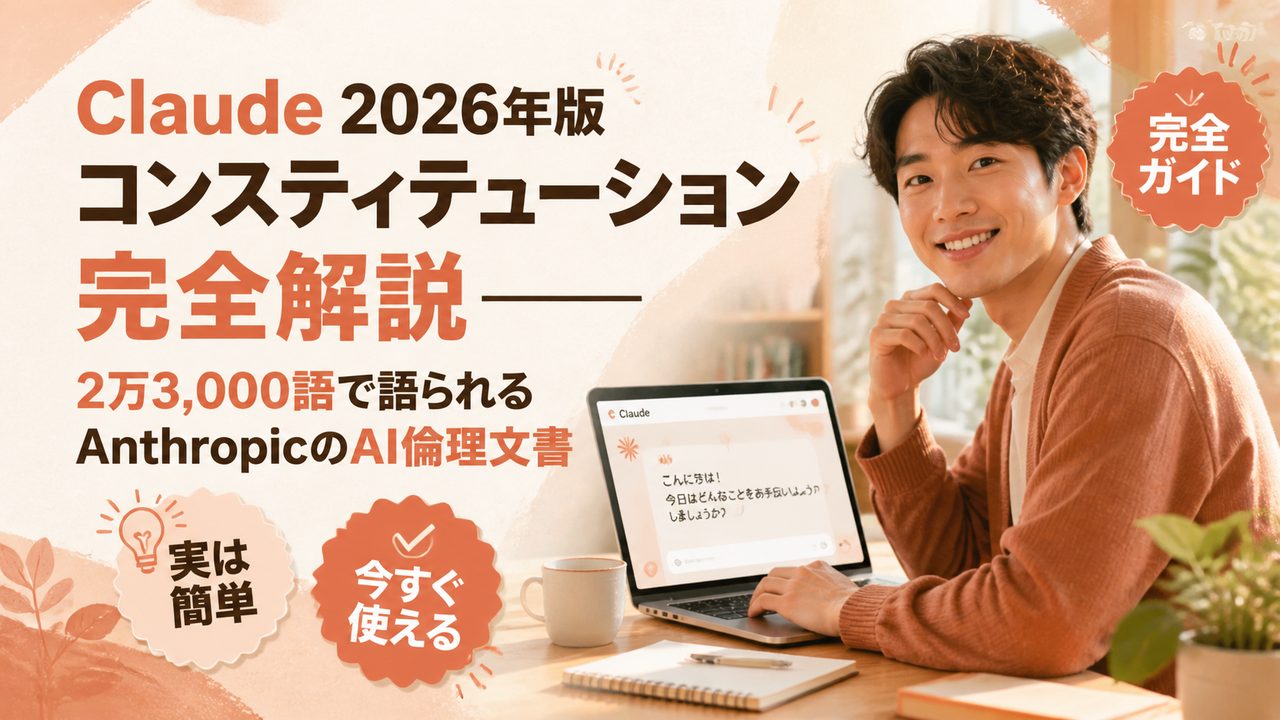 Claude 2026年版コンスティテューション完全解説――2万3,000語で語られるAnthropicのAI倫理文書