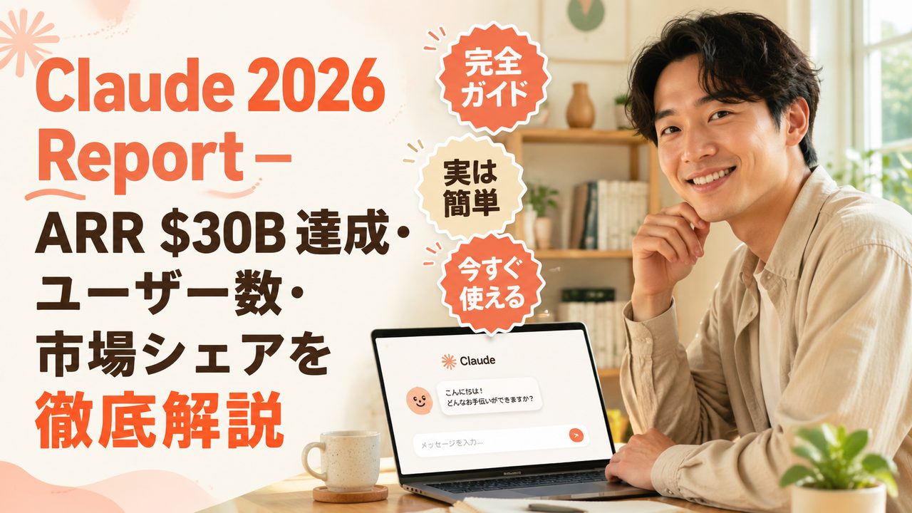 Claude 2026 Report — ARR $30B 達成・ユーザー数・市場シェアを徹底解説