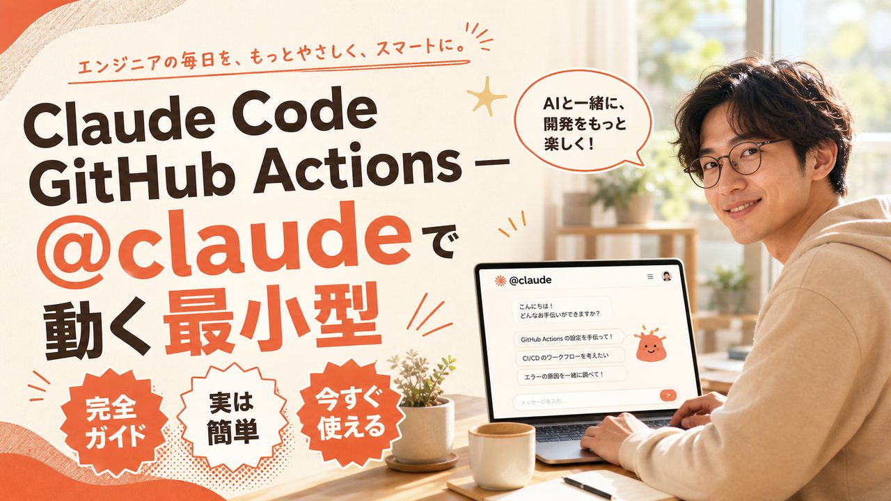Claude Code GitHub Actions — @claude で動く最小型