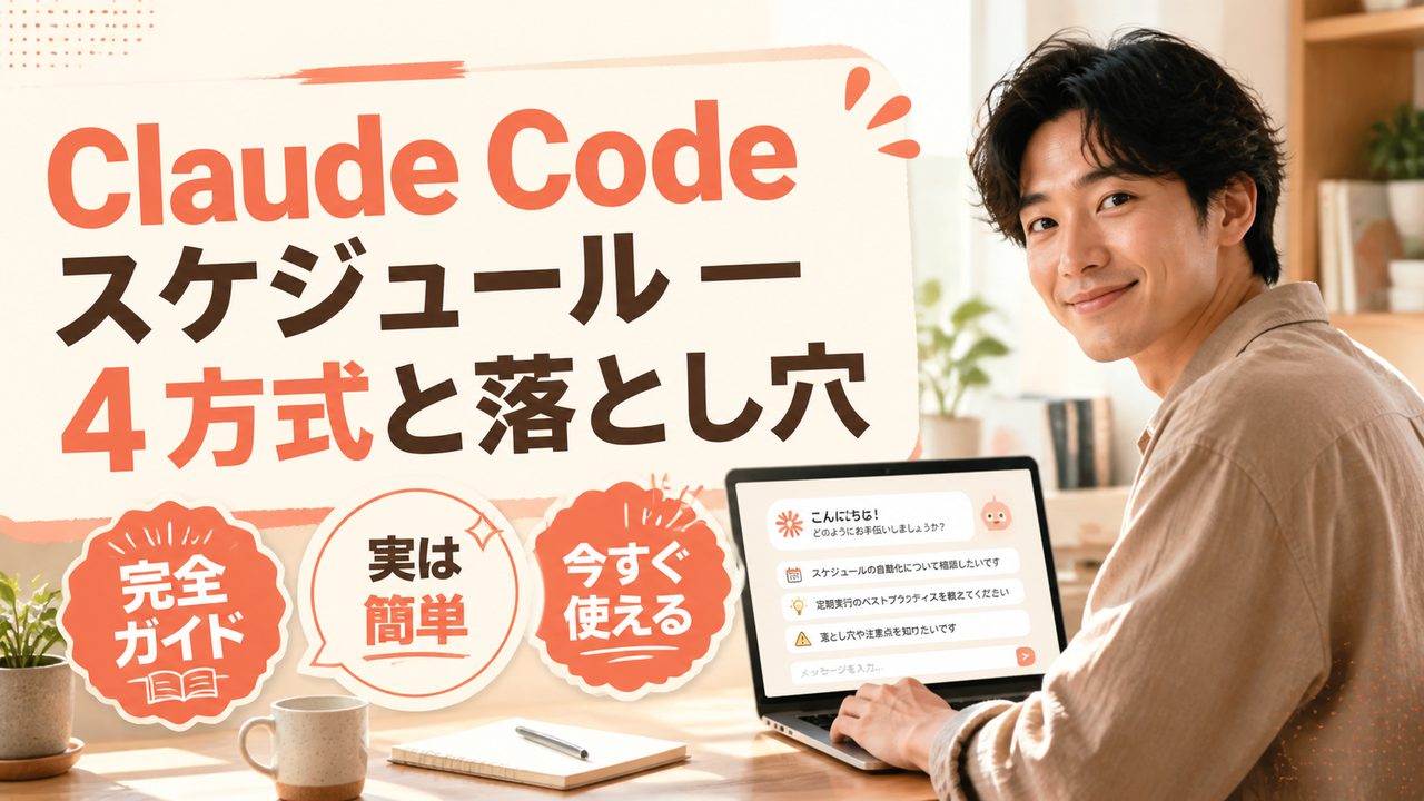 Claude Code スケジュール — 4 方式と落とし穴