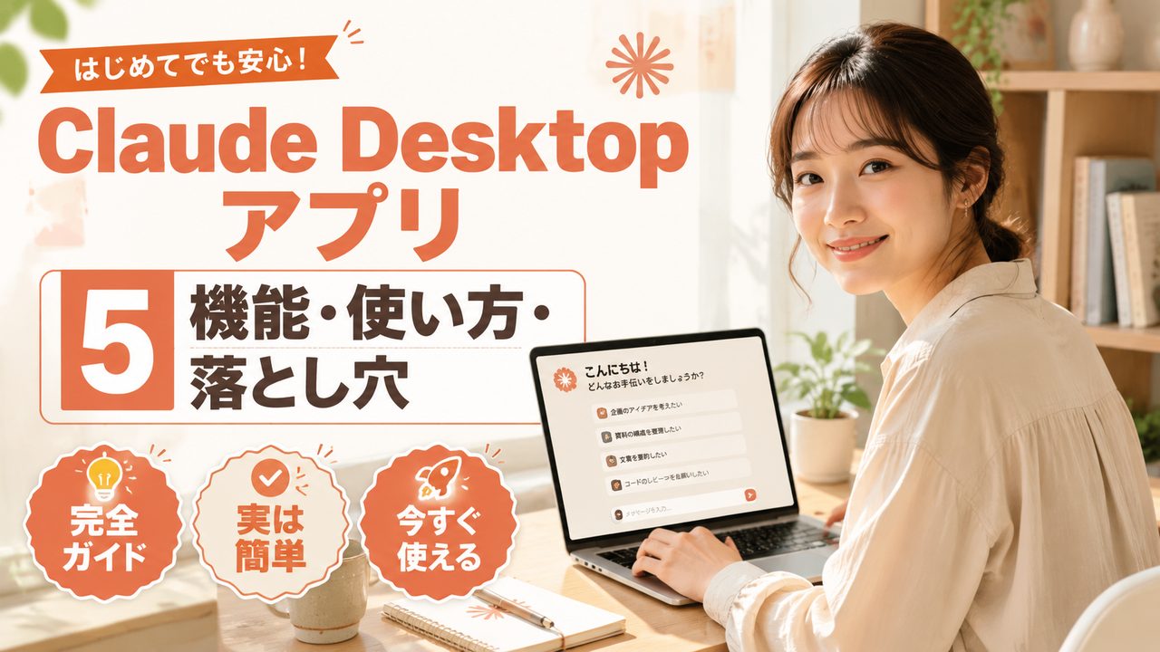 Claude Desktop アプリ 5 機能・使い方・落とし穴