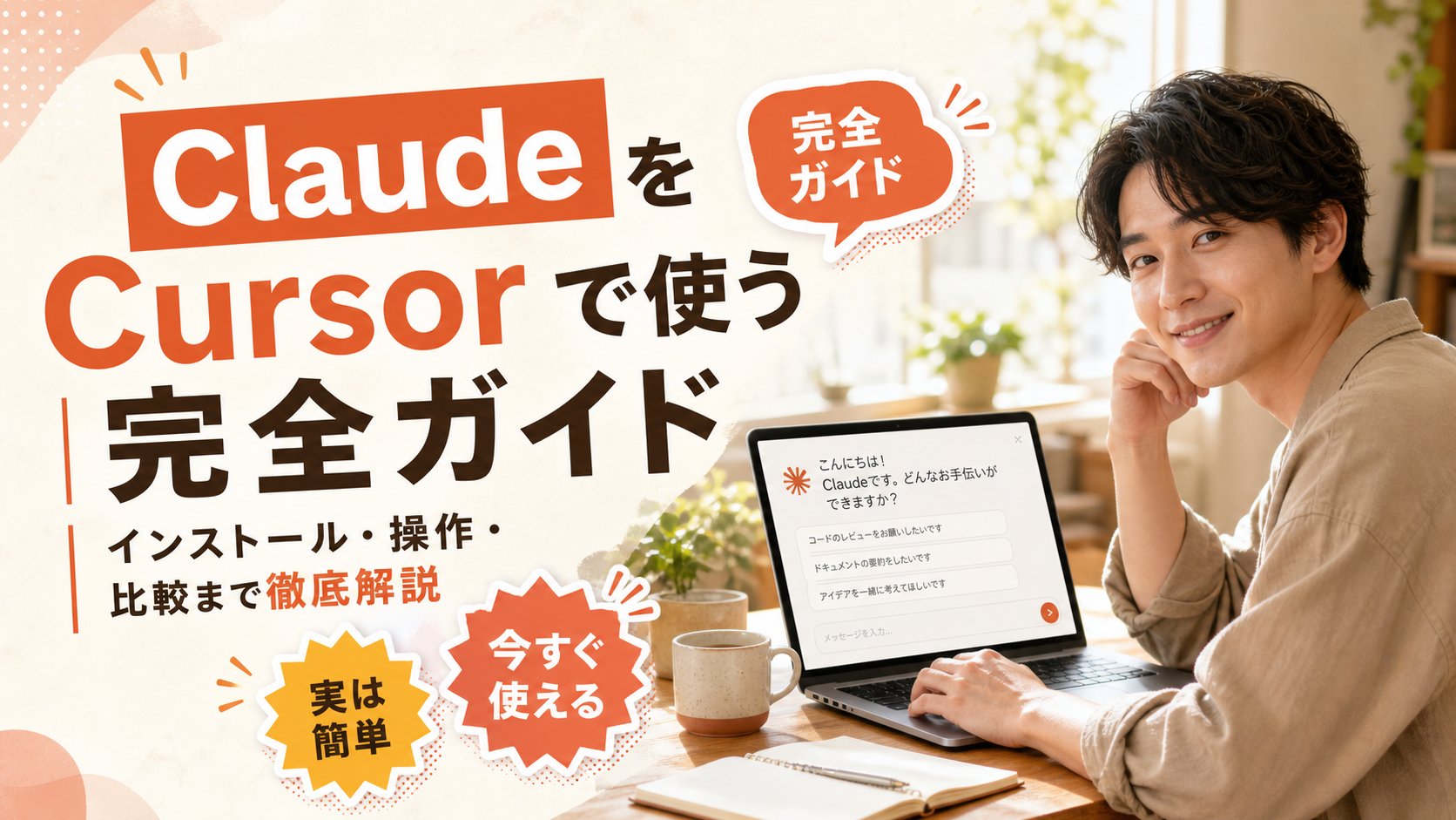 Claude を Cursor で使う完全ガイド｜インストール・操作・比較まで徹底解説