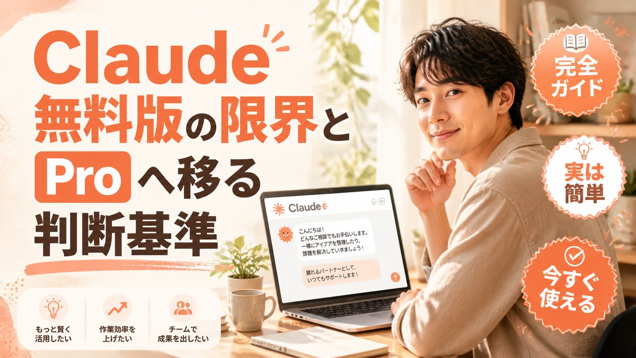 Claude 無料版の限界と Pro へ移る判断基準