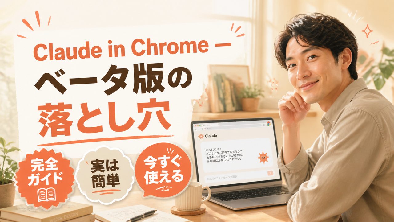 Claude in Chrome — ベータ版の落とし穴
