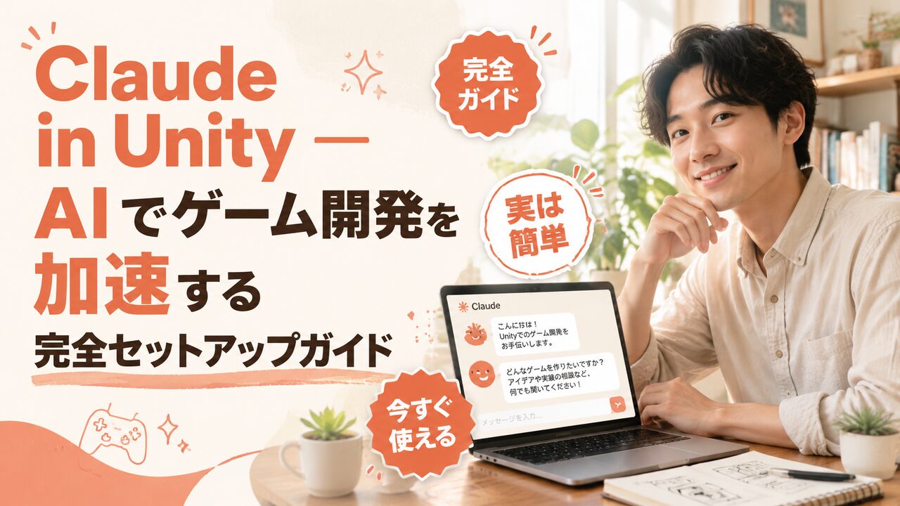 Claude in Unity — AI でゲーム開発を加速する完全セットアップガイド