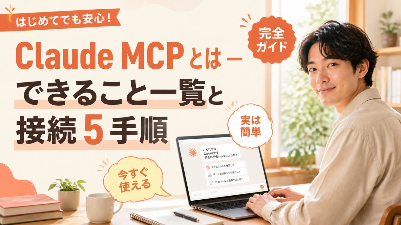 Claude MCP とは — できること一覧と接続 5 手順