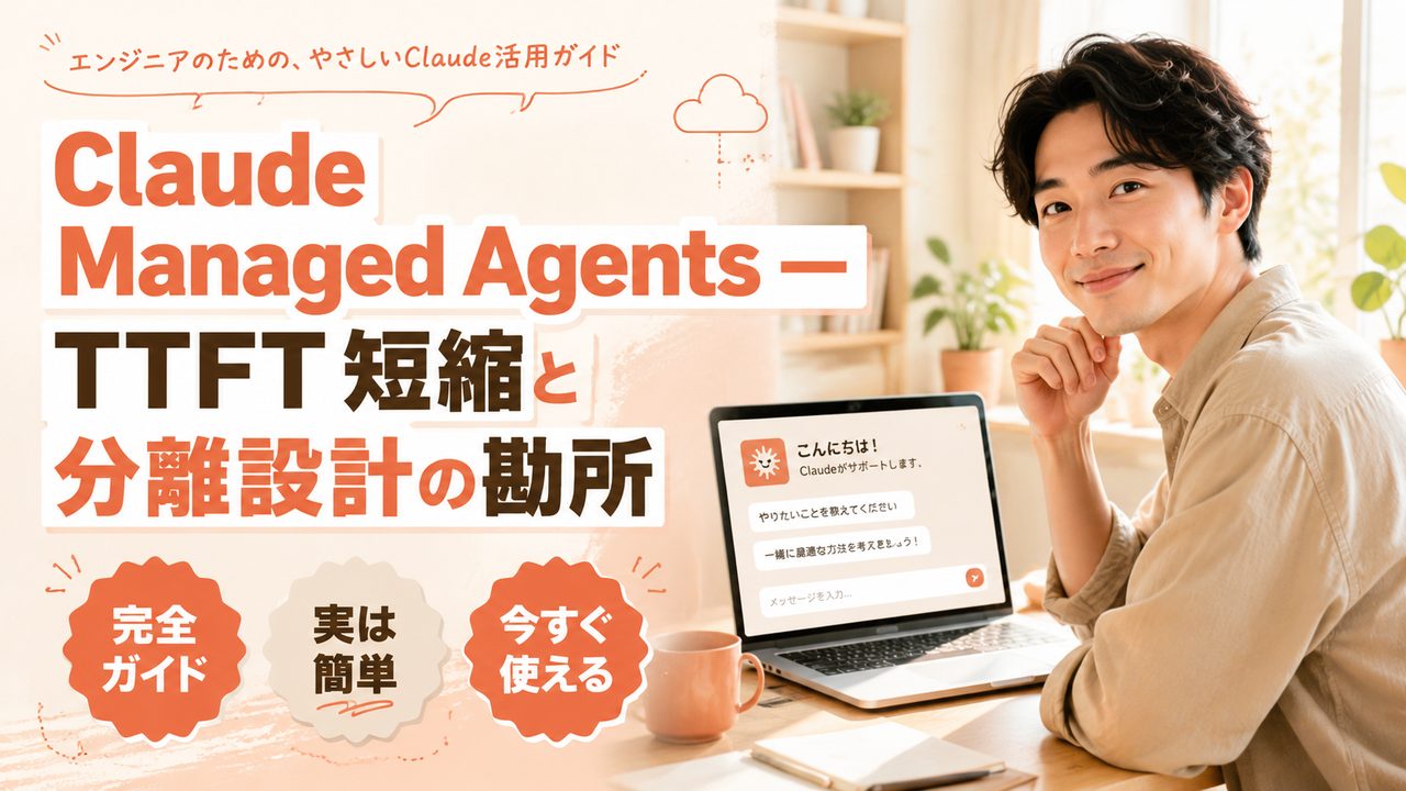 Claude Managed Agents — TTFT 短縮と分離設計の勘所