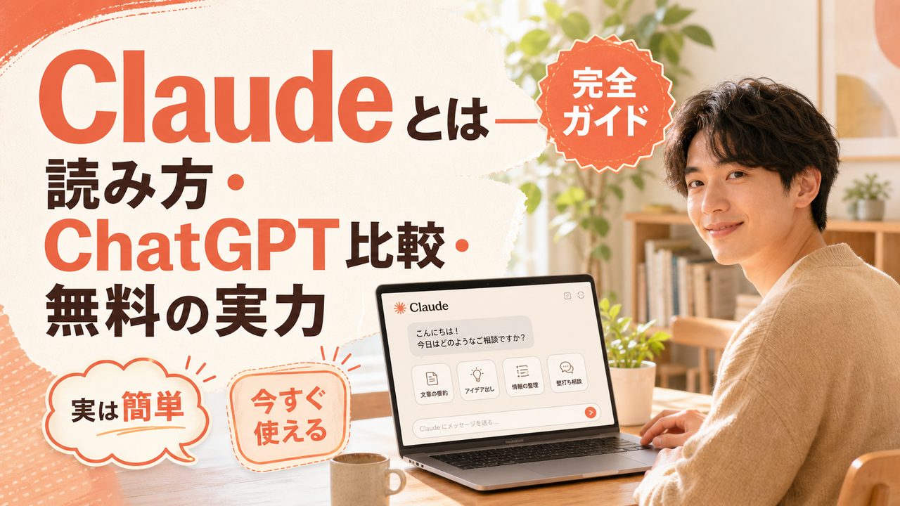 Claude とは — 読み方・ChatGPT 比較・無料の実力